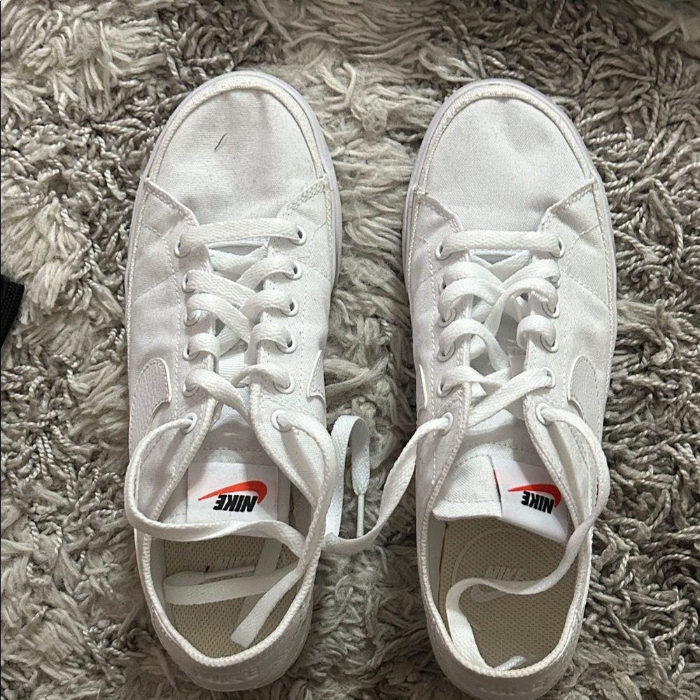 Nike Women's White Canvas Sneakers